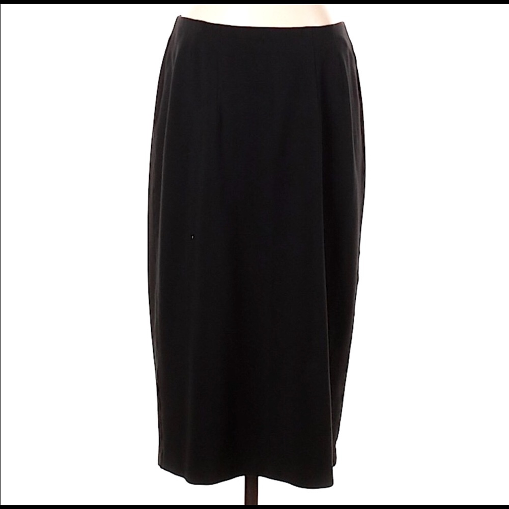 XL Eileen Fisher Midi Ponte Stretch Knit Skirt